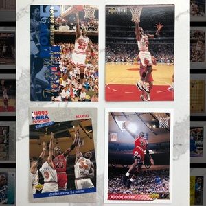 Michael Jordan Chicago Bulls 4 Card Bundle NBA